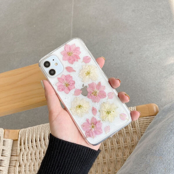 Hyuna handmade real flowers for OPPOreno5pro mobile phone case 4se soft reno2z, 3pro transparent ace2 female