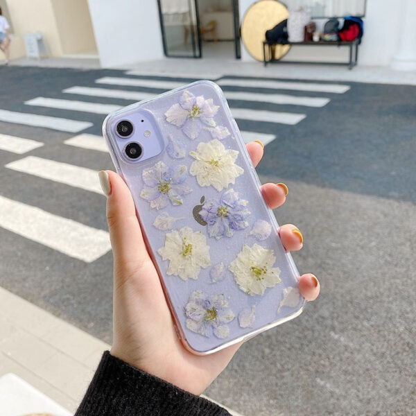 Hyuna handmade real flowers for OPPOreno5pro mobile phone case 4se soft reno2z, 3pro transparent ace2 female - Image 3