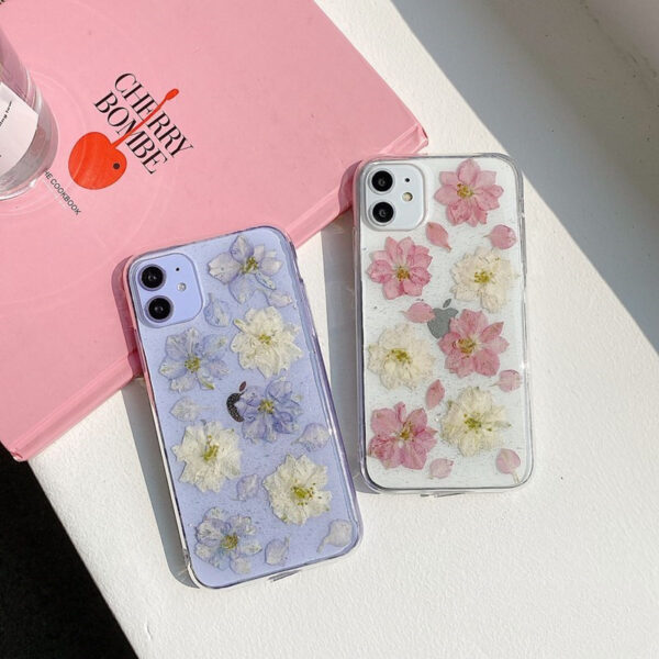 Hyuna handmade real flowers for OPPOreno5pro mobile phone case 4se soft reno2z, 3pro transparent ace2 female - Image 5