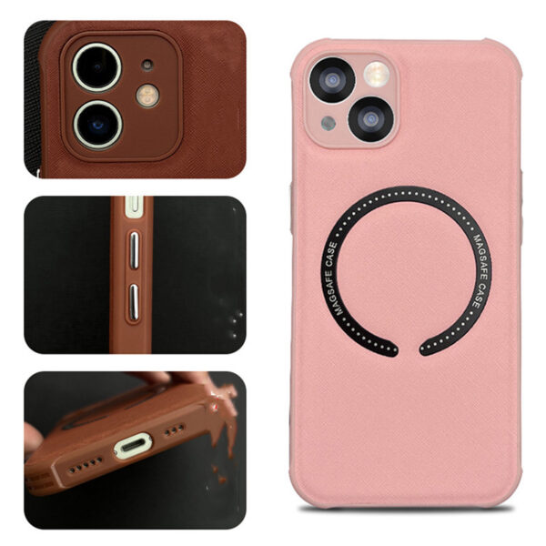 Leather Phone Case Iphone14 Mag Safe Magnetic Cross - Image 3