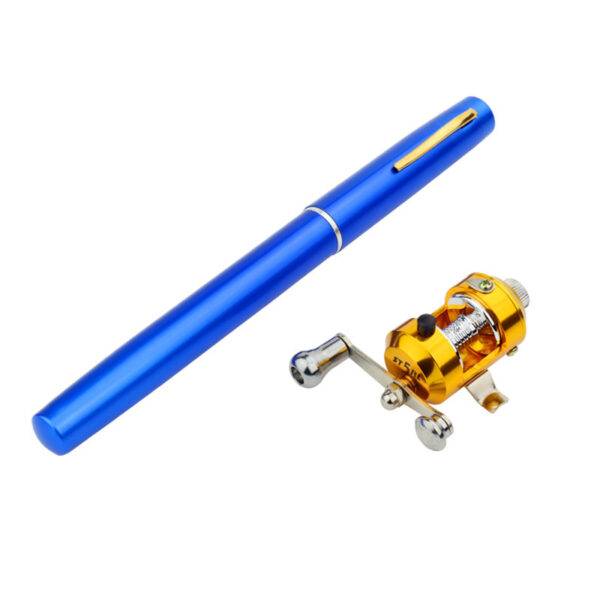 Genuine mini ice fishing pen pole fishing rod fishing rod with drum set, small sea pole portable fishing rod. - Image 8