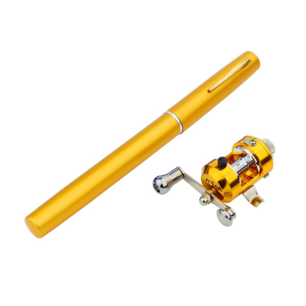 Genuine mini ice fishing pen pole fishing rod fishing rod with drum set, small sea pole portable fishing rod. - Image 6