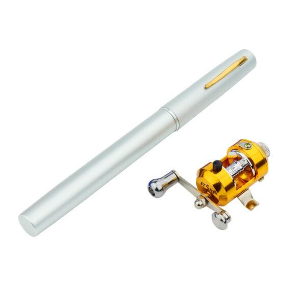 Genuine mini ice fishing pen pole fishing rod fishing rod with drum set, small sea pole portable fishing rod. - Image 7