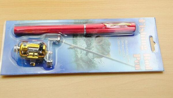 Genuine mini ice fishing pen pole fishing rod fishing rod with drum set, small sea pole portable fishing rod. - Image 2