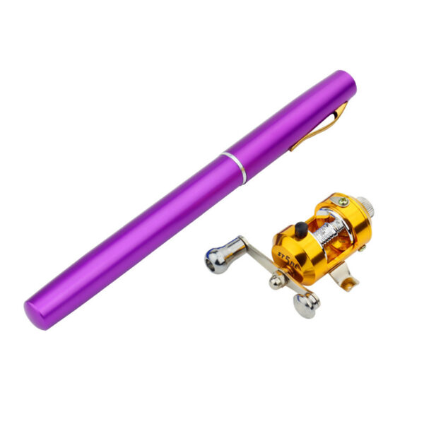 Genuine mini ice fishing pen pole fishing rod fishing rod with drum set, small sea pole portable fishing rod. - Image 10