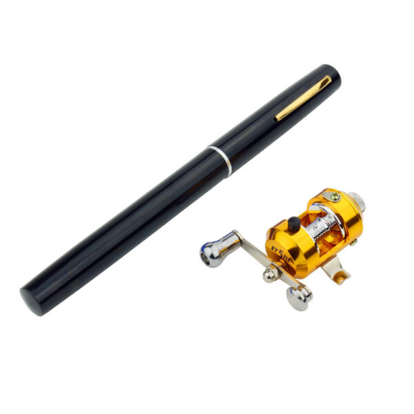 Genuine mini ice fishing pen pole fishing rod fishing rod with drum set, small sea pole portable fishing rod. - Image 5